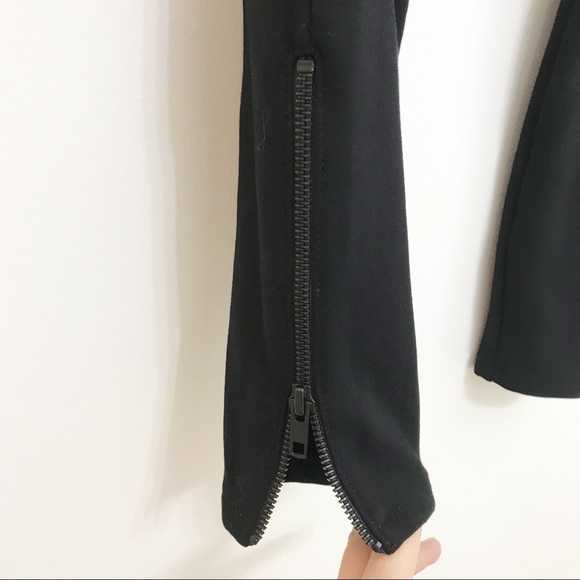 Madewell Black Zip Ankle Leggings Size 2 - Picture 3 of 5